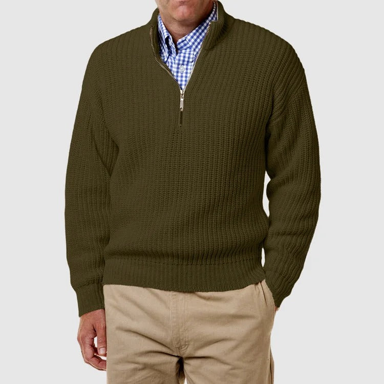 Henrik™ | Knitted Half Zip Sweater