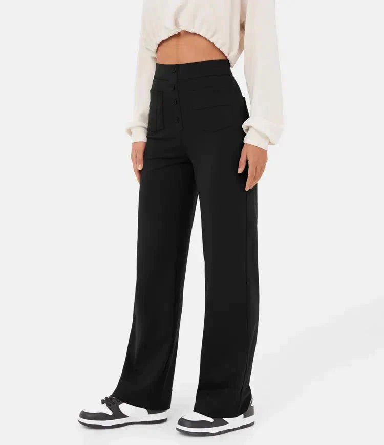 Maya™ High-waisted elastic casual pants