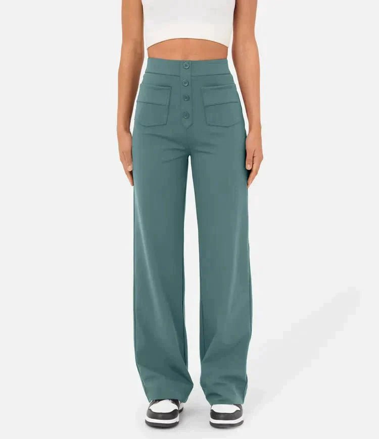 Maya™ High-waisted elastic casual pants