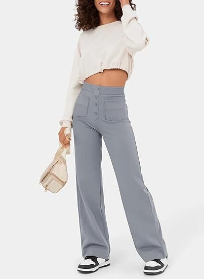 Maya™ High-waisted elastic casual pants