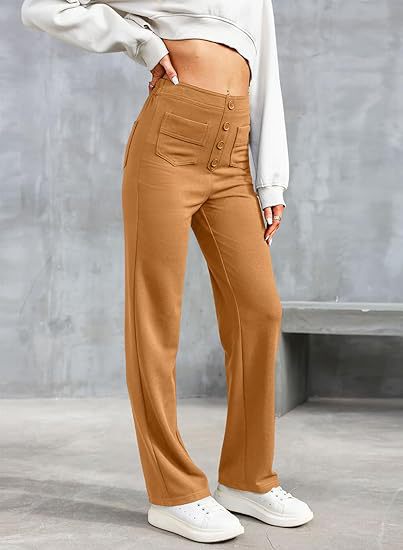 Maya™ High-waisted elastic casual pants