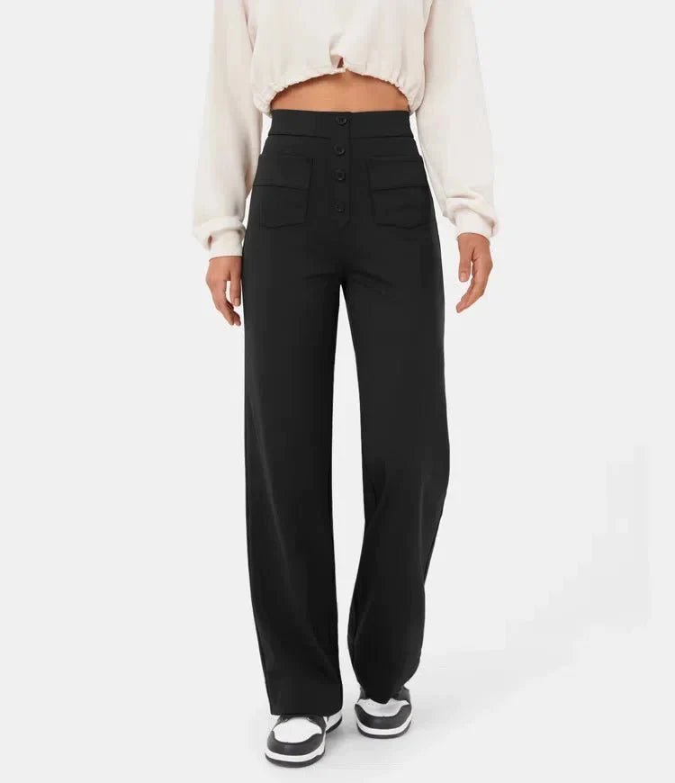 Maya™ High-waisted elastic casual pants