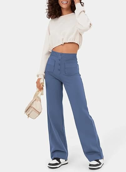 Maya™ High-waisted elastic casual pants