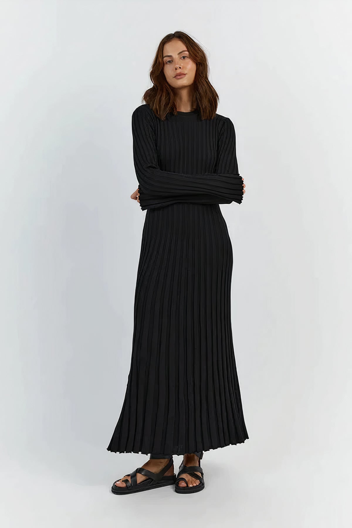 Nori - Ribbed Knit Dress