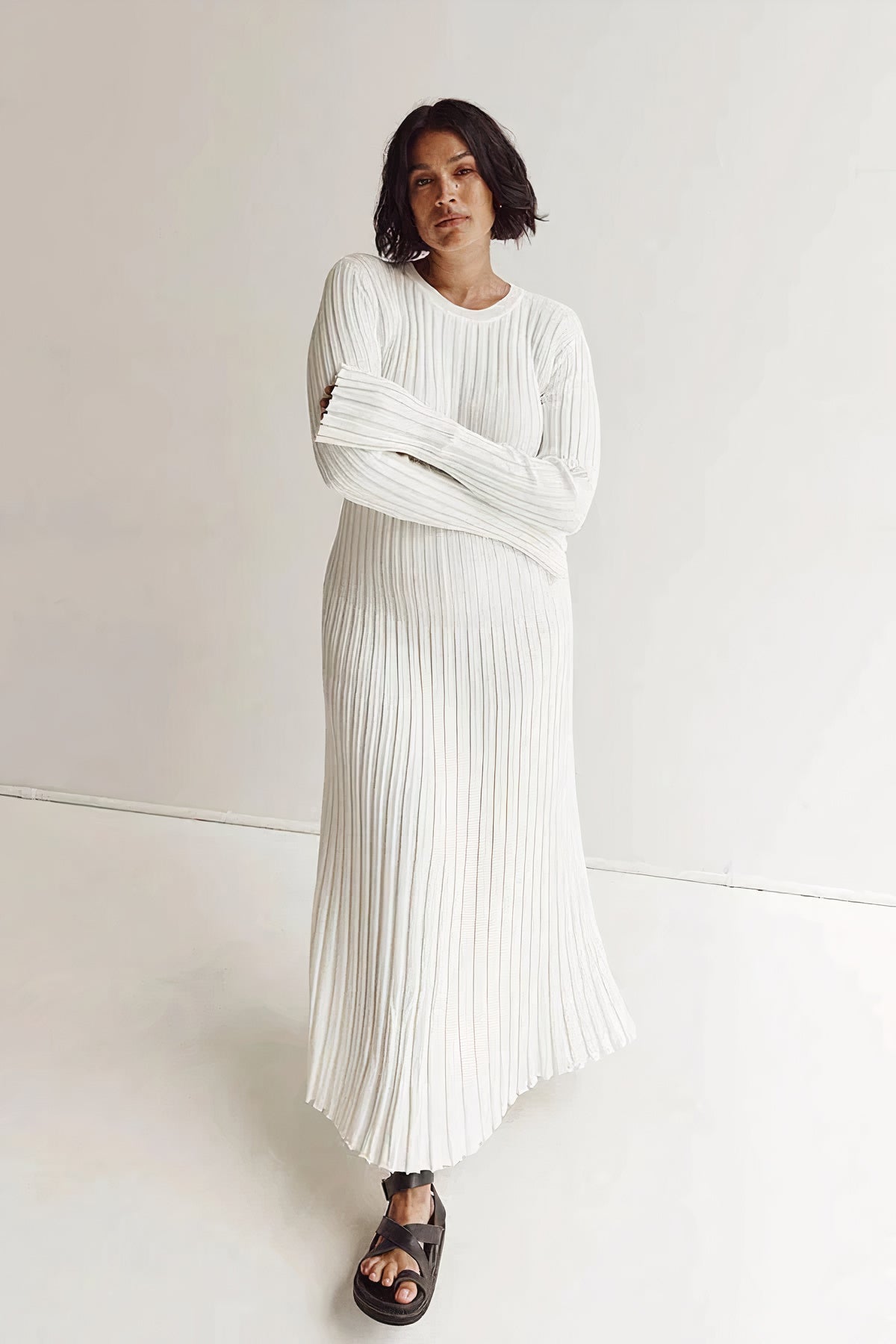 Nori - Ribbed Knit Dress