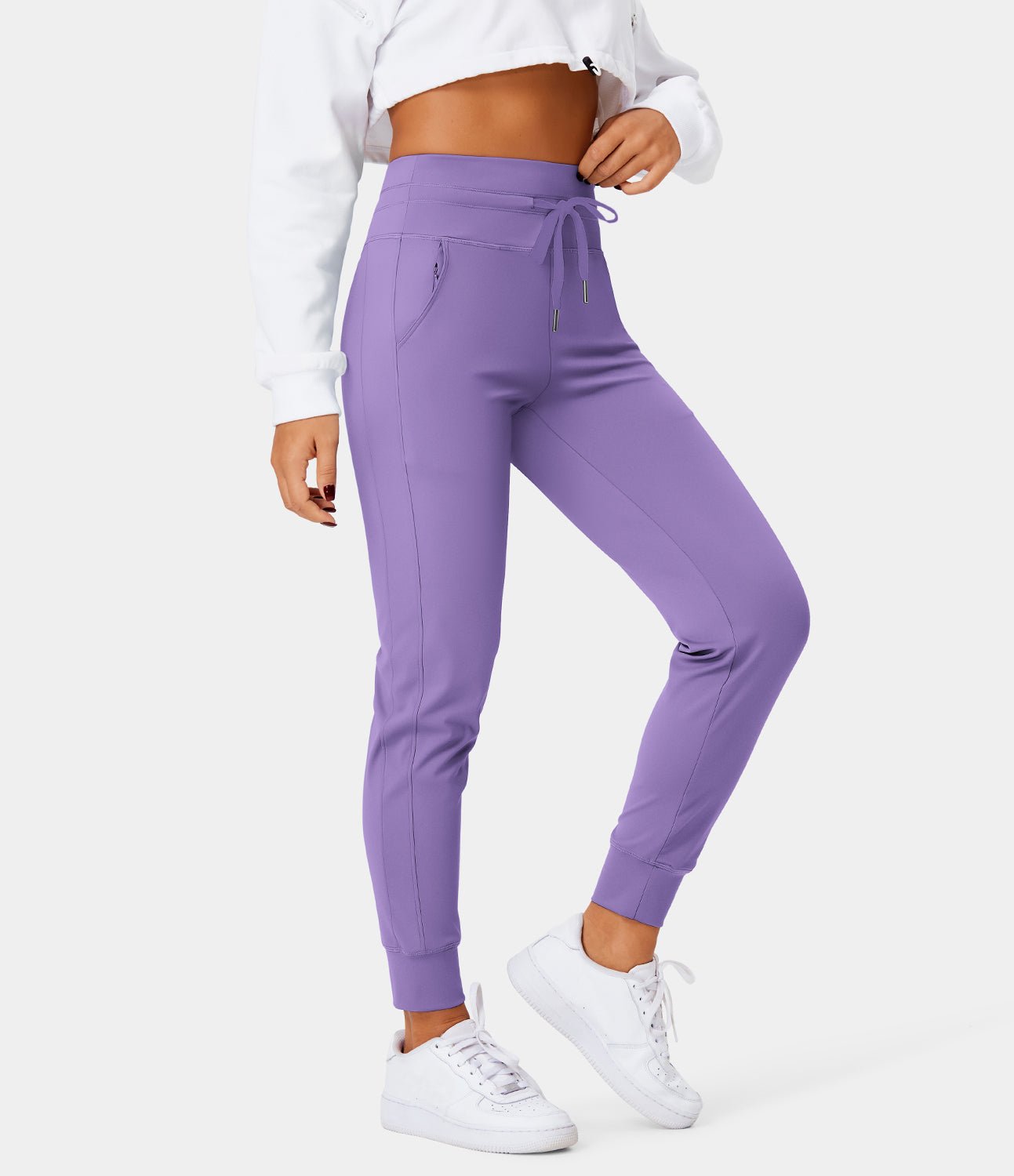 Sophie™ | sweatpants with high waistband, drawstring and side pockets