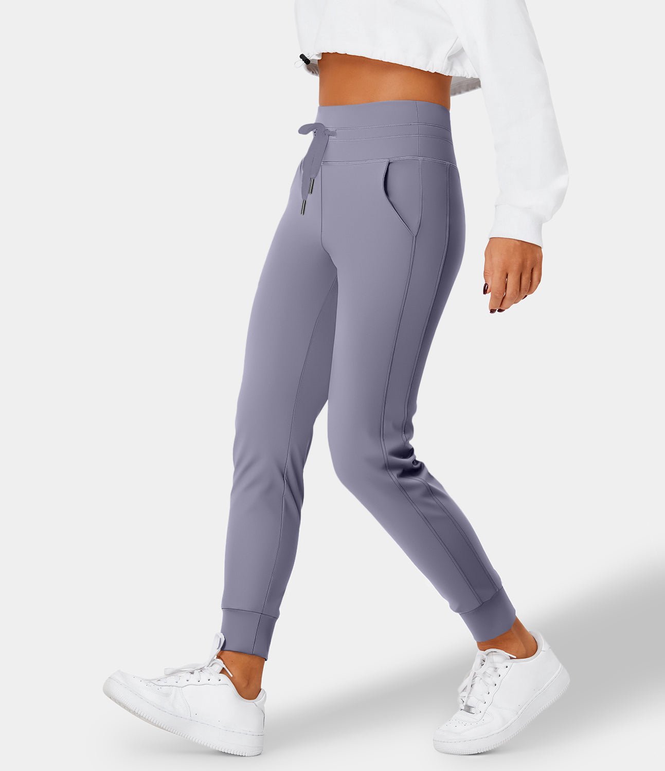 Sophie™ | sweatpants with high waistband, drawstring and side pockets