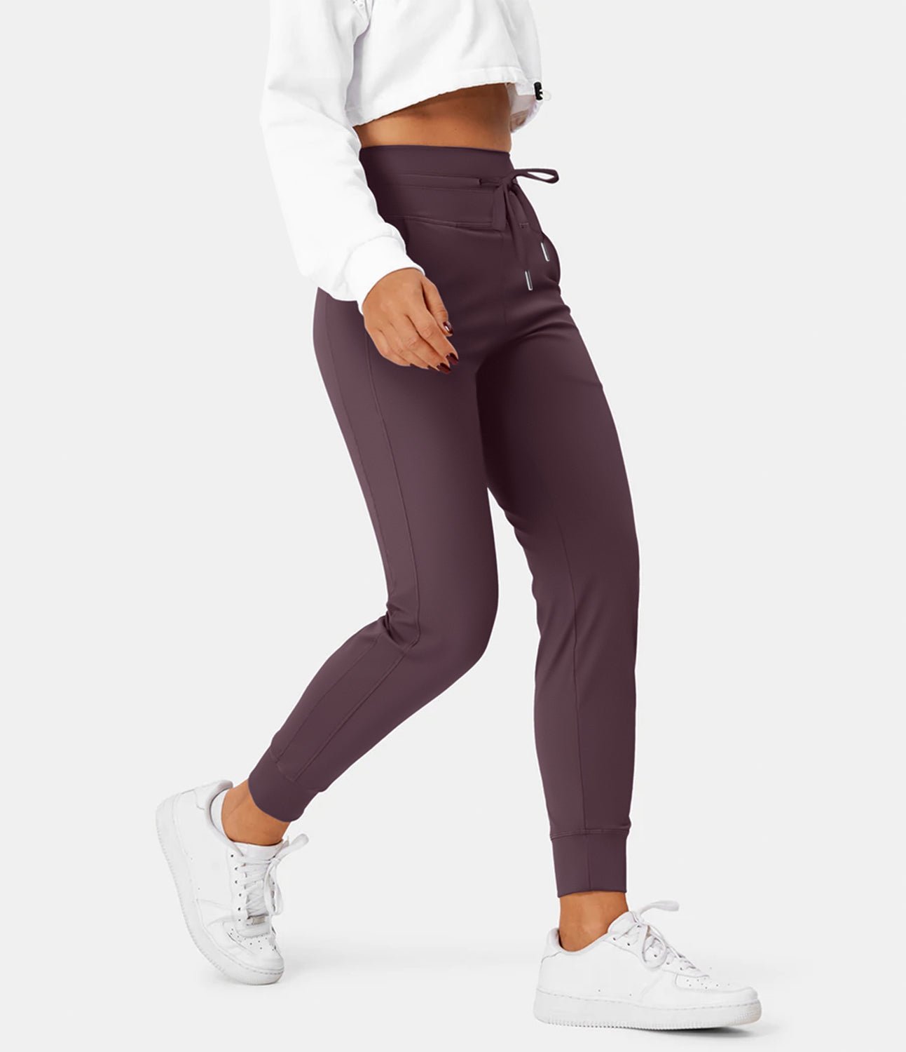 Sophie™ | sweatpants with high waistband, drawstring and side pockets