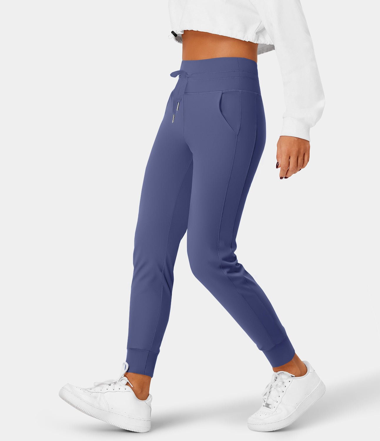 Sophie™ | sweatpants with high waistband, drawstring and side pockets