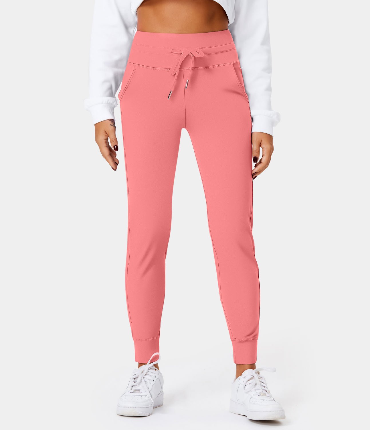 Sophie™ | sweatpants with high waistband, drawstring and side pockets