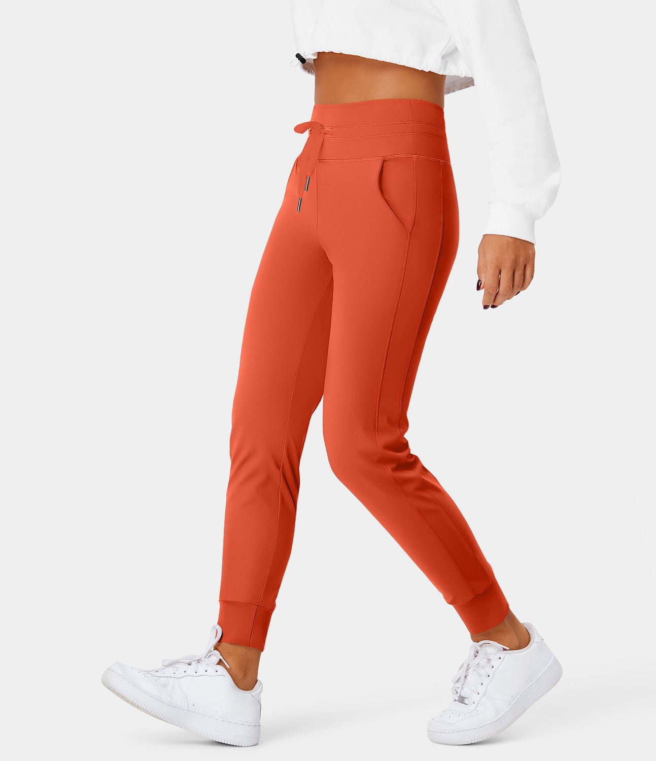 Sophie™ | sweatpants with high waistband, drawstring and side pockets